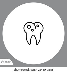 Tooth icon sign vector,Symbol, logo illustration for web and mobile