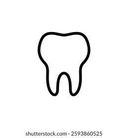 tooth icon, simple flat style, logo template sign symbol vector illustration pictogram, for ui or ux isolated on white for mobile app, editable