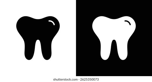 Tooth icon simple line vector. Symbol, logo.