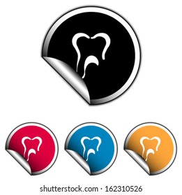 Tooth icon stickers