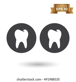 Tooth Icon Stock Vector Illustration