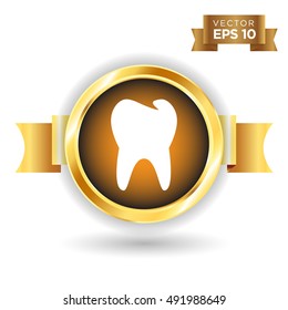 Tooth Icon Stock Vector Illustration