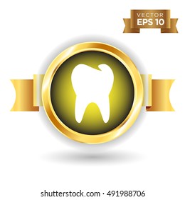Tooth Icon Stock Vector Illustration
