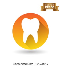 Tooth Icon Stock Vector Illustration
