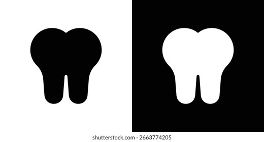 Coleção de símbolos de ícone de dente. Ilustração de stock de vetor plano.