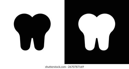 Tooth icon symbol collection. Flat vector stock illustration.
