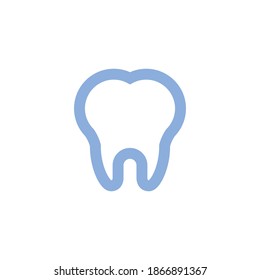 Tooth icon. Symbol of dentist and mouth health. Teeth hygiene vector.