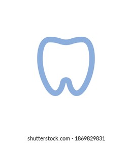 Tooth icon. Symbol of dentist and mouth health. Teeth hygiene vector.