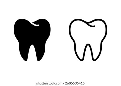 Tooth icon, Tooth symbol, flat vector illustration design.