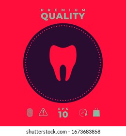 Tooth Icon symbol. Graphic elements for your design