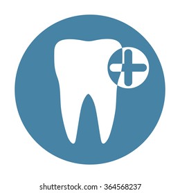 Tooth Icon Symbol Vector Illustration EPS10
