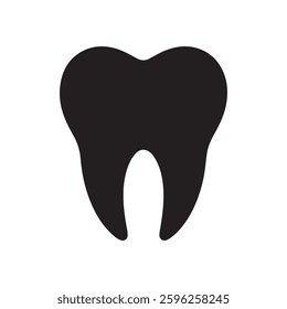 Tooth icon. Teeth sign and symbol. Tooth shape symbol vector icon