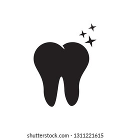 tooth icon in trendy flat design 