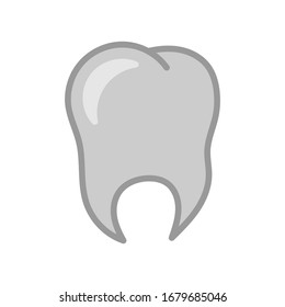 Tooth Icon in trendy flat style isolated on white background. Dentistry symbol for your web site design, logo, app, UI. Vector illustration, EPS10.