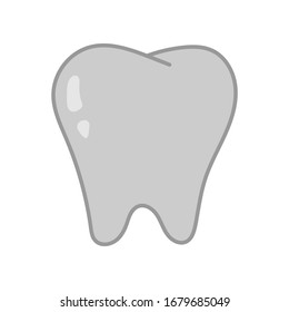 Tooth Icon in trendy flat style isolated on white background. Dentistry symbol for your web site design, logo, app, UI. Vector illustration, EPS10.