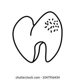 tooth icon vector