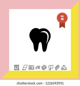 Tooth icon vector