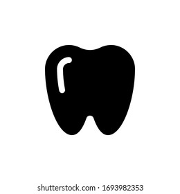 tooth icon vector for any purposes
