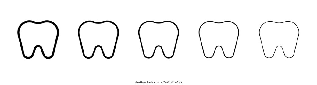 Tooth icon Vector Art Illustration