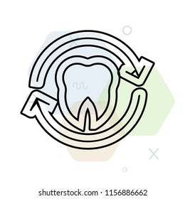 Tooth icon vector can be used as png, Tooth