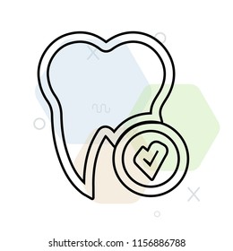 Tooth icon vector can be used as png, Tooth