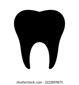 Tooth icon vector color editable