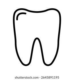 Tooth icon vector. Dentist illustration sign. Teeth symbol or logo.