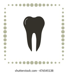 Tooth icon, vector design element