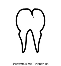 Tooth icon vector design template