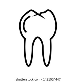 Tooth icon vector design template