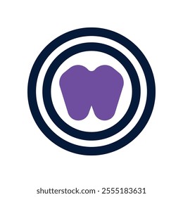 tooth icon. vector dual tone icon for your website, mobile, presentation, and logo design.