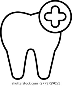 Tooth Icon Vector Element line icon design vector icons