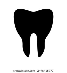 tooth icon vector with flat design