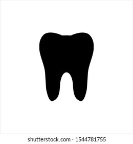 tooth icon vector. humah tooth symbol flat icon design