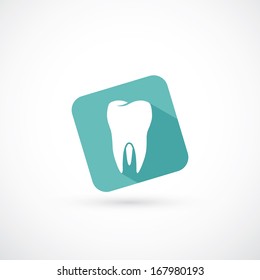 Tooth icon - vector illustration