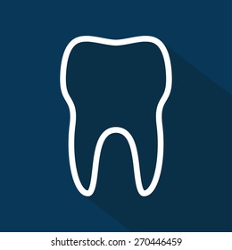 Tooth icon. Vector illustration