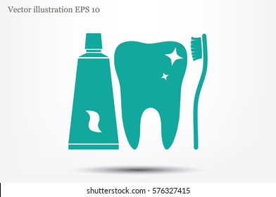 tooth icon vector illustration.