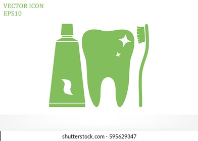tooth icon vector illustration.