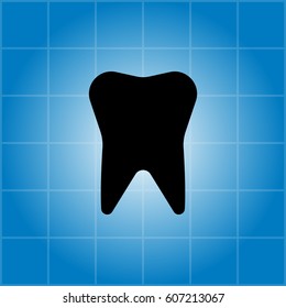 tooth icon. vector illustration