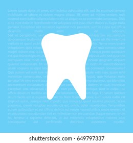 tooth icon. vector illustration