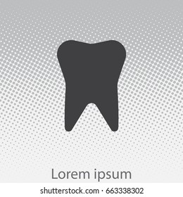 tooth icon. vector illustration