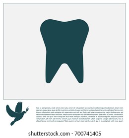 tooth icon. vector illustration