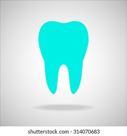 Tooth Icon. Vector illustration. Eps 10