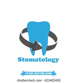 tooth icon, vector illustration EPS 10
