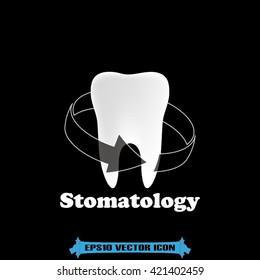 tooth icon, vector illustration EPS 10