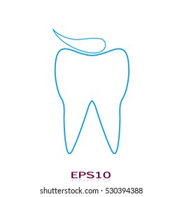 tooth, icon, vector illustration EPS 10