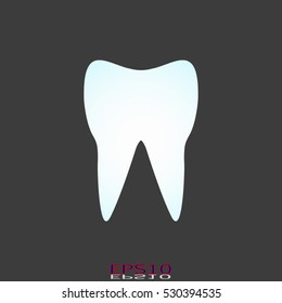 tooth, icon, vector illustration EPS 10
