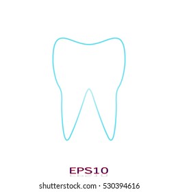 tooth, icon, vector illustration EPS 10