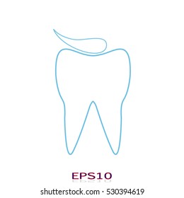 tooth, icon, vector illustration EPS 10