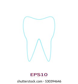 tooth, icon, vector illustration EPS 10